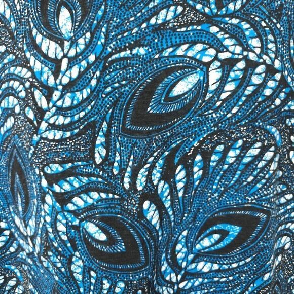 Surfer T Shirt Mens Size XL Vintage 80s 90s All Over Print Peacock Made In USA - Picture 2 of 6